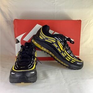 Nike Black and Yellow Air Max Sneakers